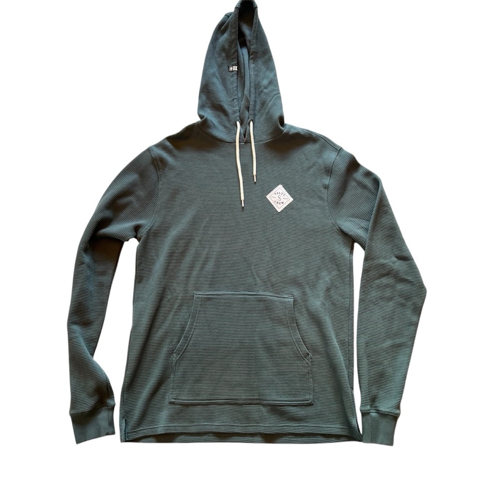 Salty Crew men’s waffle hoodie like new size med Heather green (#70)